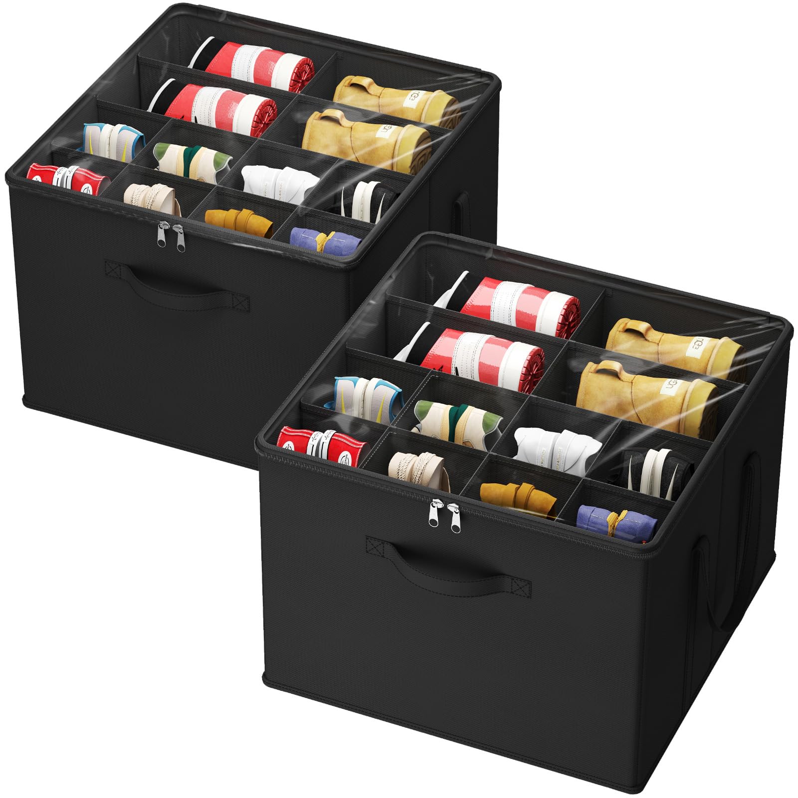 Foto 2 pulgar | Organizador De Almacenamiento De Zapatos Lifewit Para 12 A 16 Pares, Paquete De 2, Negro - Venta Internacional.