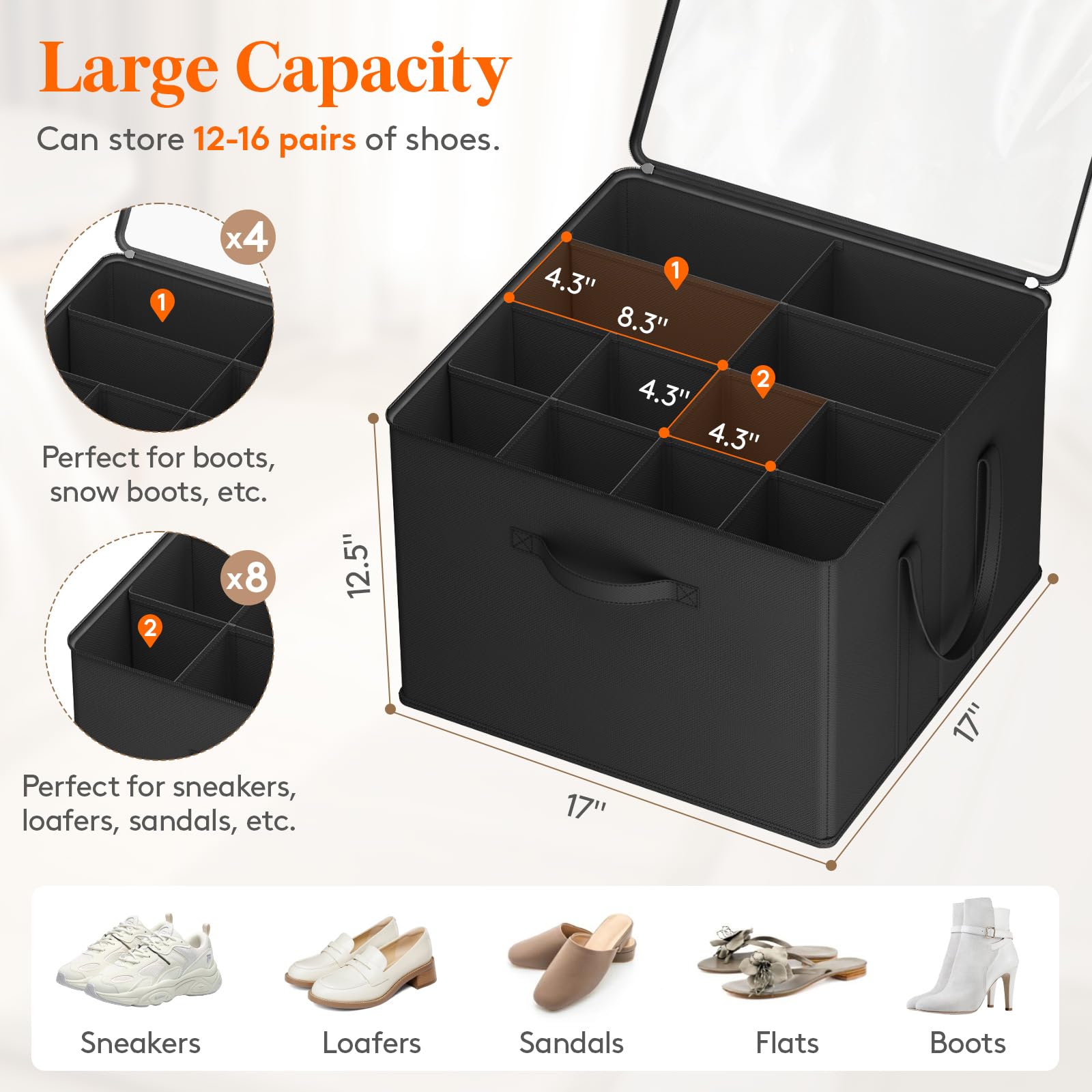 Foto 3 pulgar | Organizador De Almacenamiento De Zapatos Lifewit Para 12 A 16 Pares, Paquete De 2, Negro - Venta Internacional.