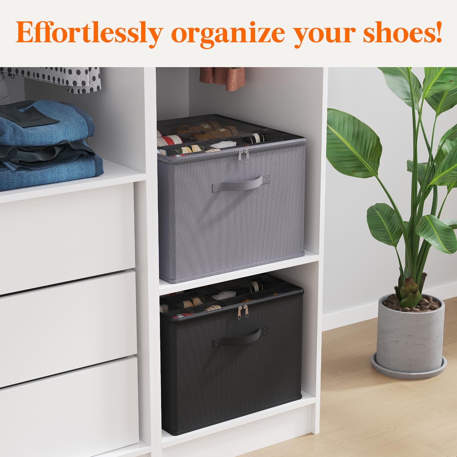Foto 6 pulgar | Organizador De Almacenamiento De Zapatos Lifewit Para 12 A 16 Pares, Paquete De 2, Negro - Venta Internacional.