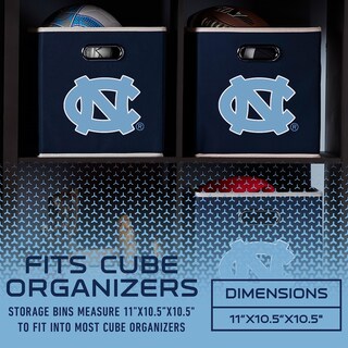 Foto 3 | Contenedor De Almacenamiento Franklin Sports Ncaa Unc Tarheels Deluxe - Venta Internacional.