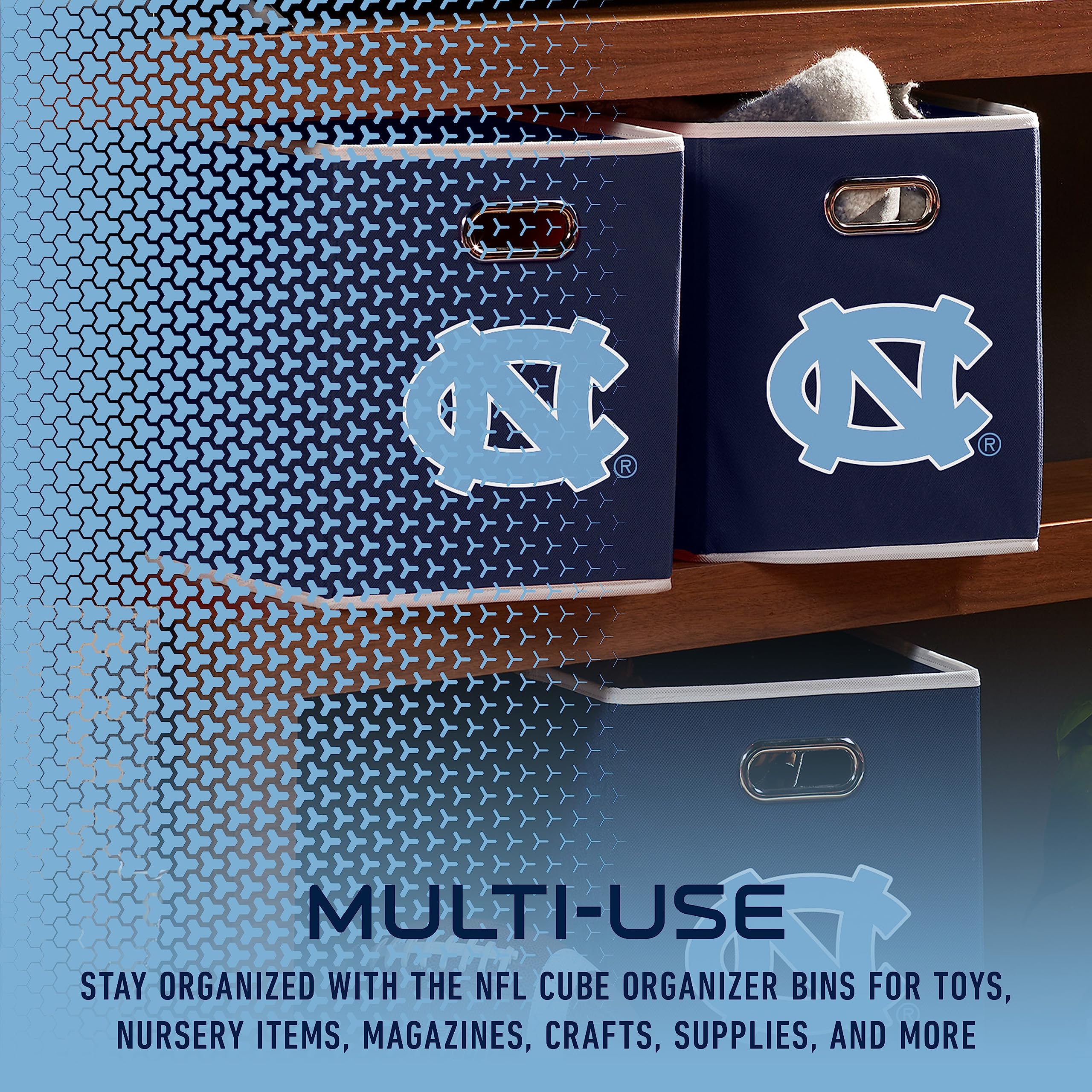 Foto 5 | Contenedor De Almacenamiento Franklin Sports Ncaa Unc Tarheels Deluxe - Venta Internacional.