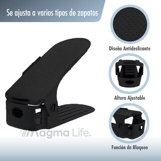 Foto 3 | Magma Life Organizador De Zapatos Con Doble Ranura: Paquete De 10 Unidades Para Mantener Tus Zapatos Ordenados