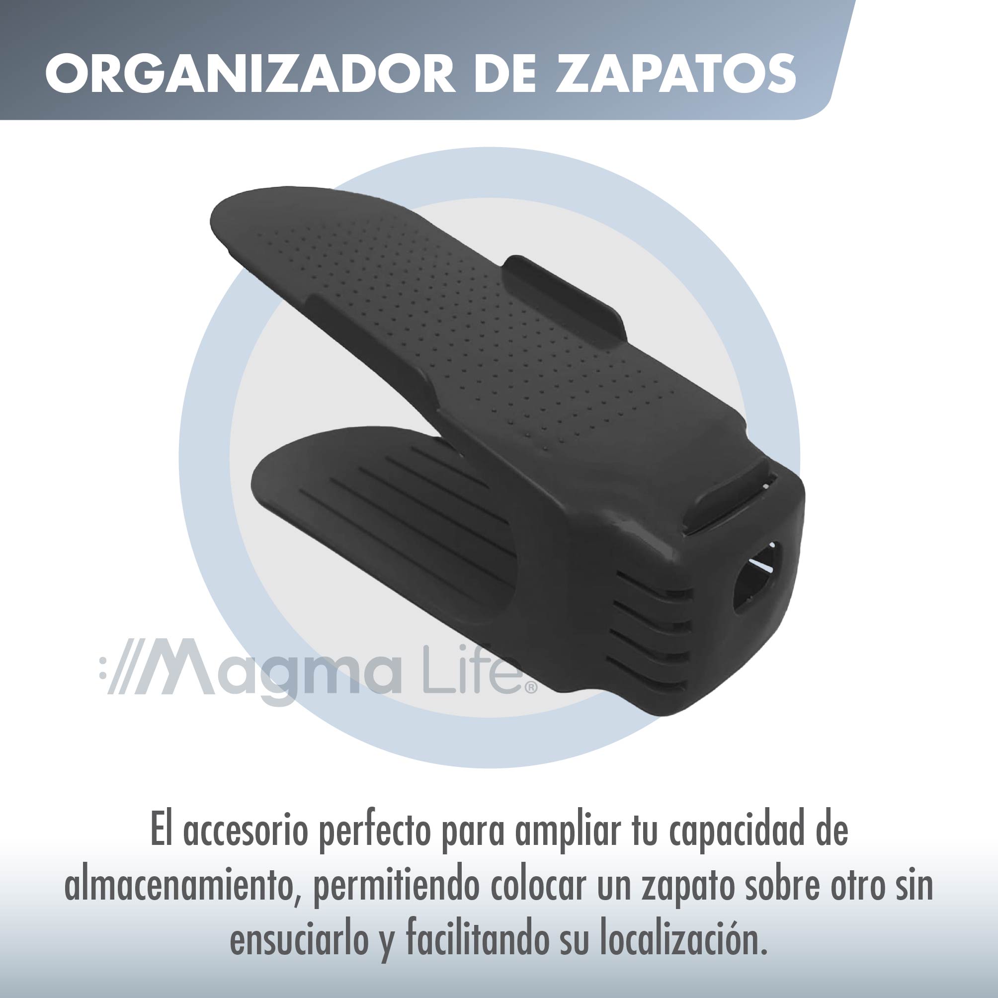 Foto 5 pulgar | Magma Life Organizador De Zapatos Con Doble Ranura: Paquete De 10 Unidades Para Mantener Tus Zapatos Ordenados