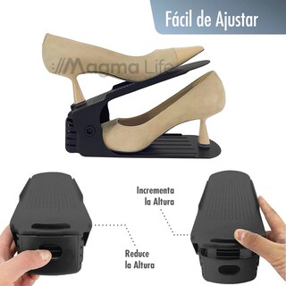 Foto 5 | Magma Life Organizador De Zapatos Con Doble Ranura: Paquete De 10 Unidades Para Mantener Tus Zapatos Ordenados
