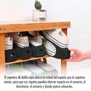 Foto 7 | Magma Life Organizador De Zapatos Con Doble Ranura: Paquete De 10 Unidades Para Mantener Tus Zapatos Ordenados