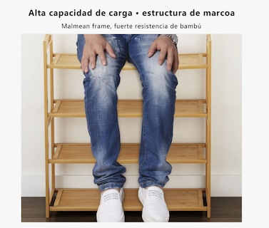 Foto 3 | Zapatera Closet 6 Niveles Nimuso Bamboo Clásico 24 Pares