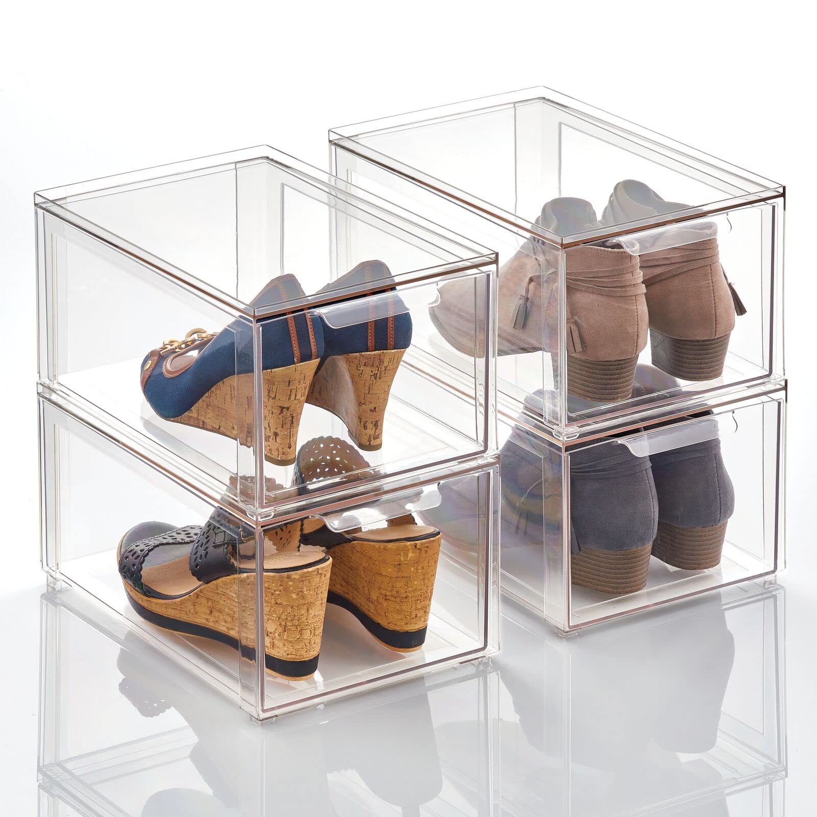 Foto 2 pulgar | Papeleras Organizadoras De Almacenamiento Mdesign Lumiere Con Cajón Extraíble  Paquete De 4 - Venta Internacional.