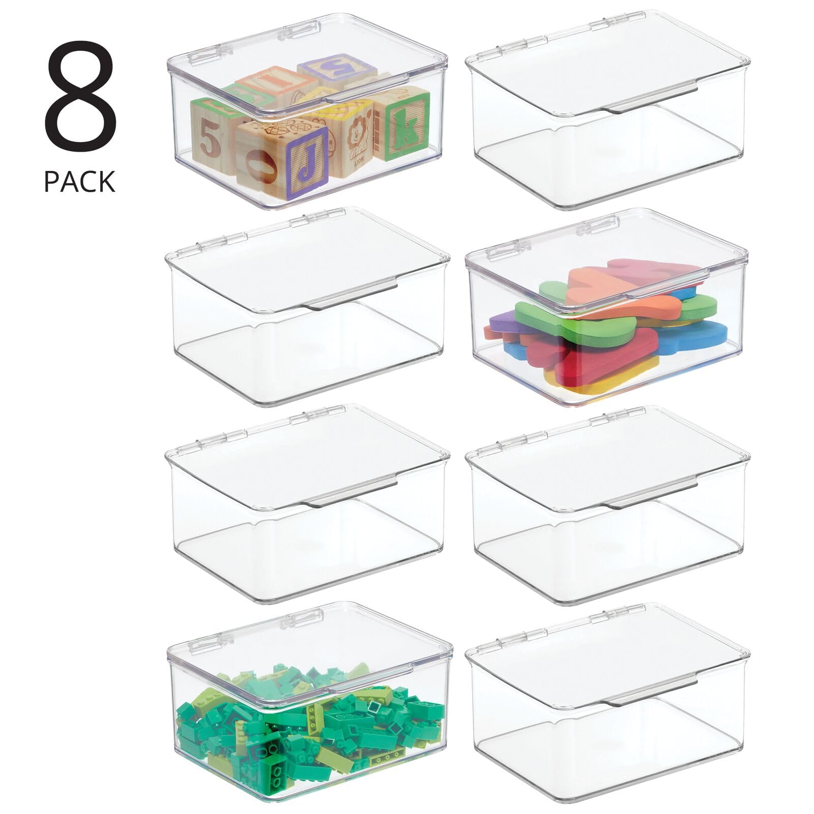 Foto 3 pulgar | Caja Organizadora De Almacenamiento Mdesign  Paquete De 8  Transparente - Venta Internacional.
