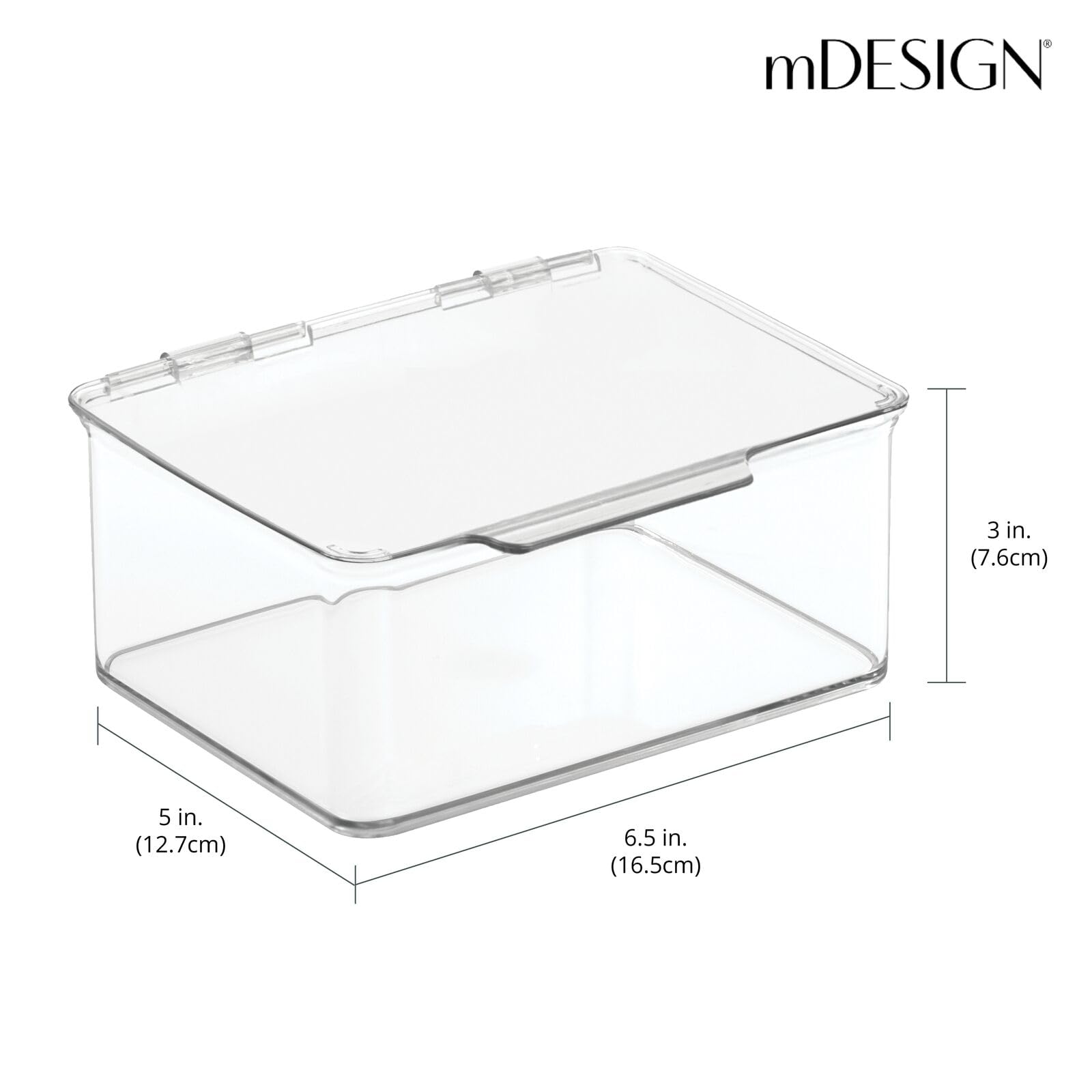 Foto 5 pulgar | Caja Organizadora De Almacenamiento Mdesign  Paquete De 8  Transparente - Venta Internacional.