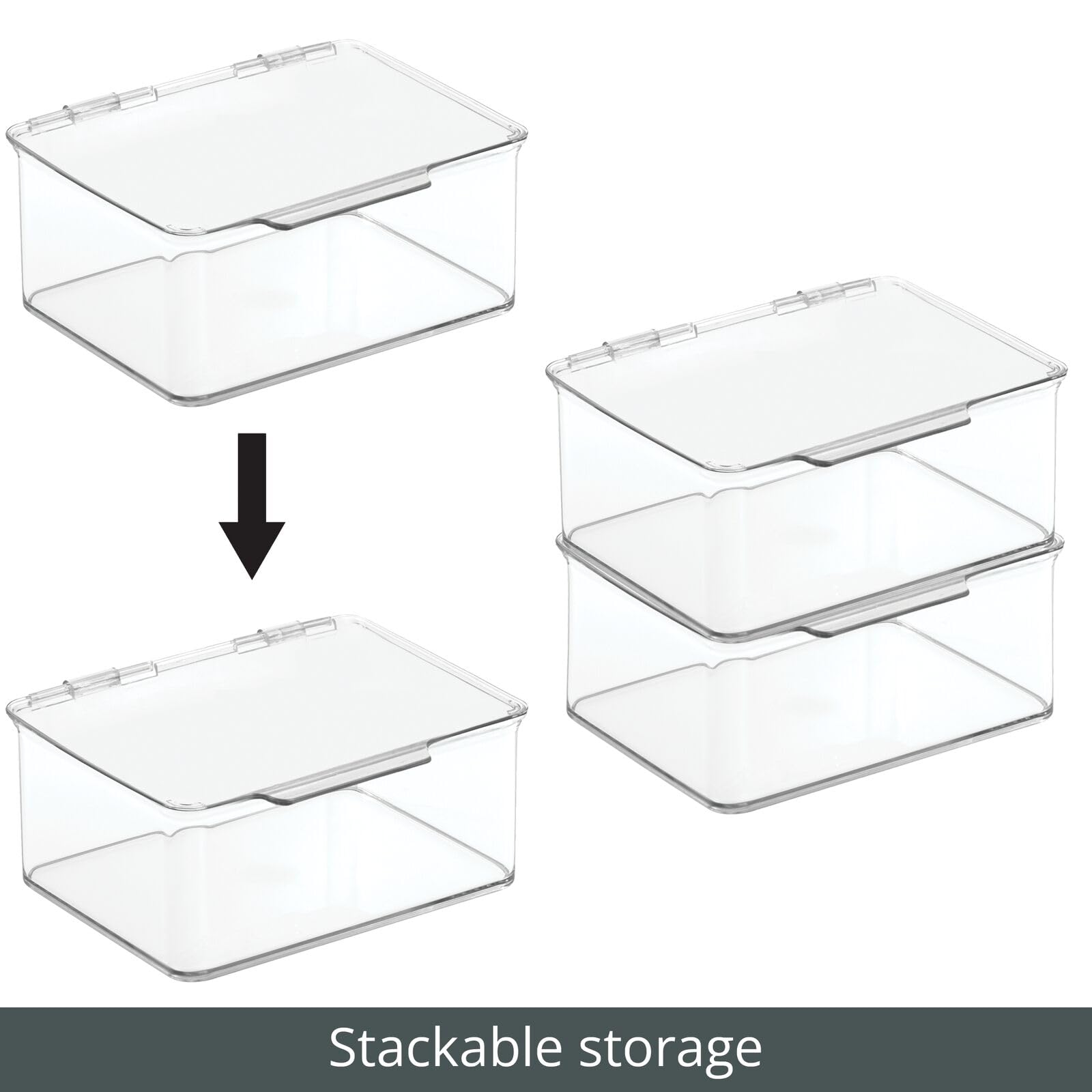 Foto 6 pulgar | Caja Organizadora De Almacenamiento Mdesign  Paquete De 8  Transparente - Venta Internacional.