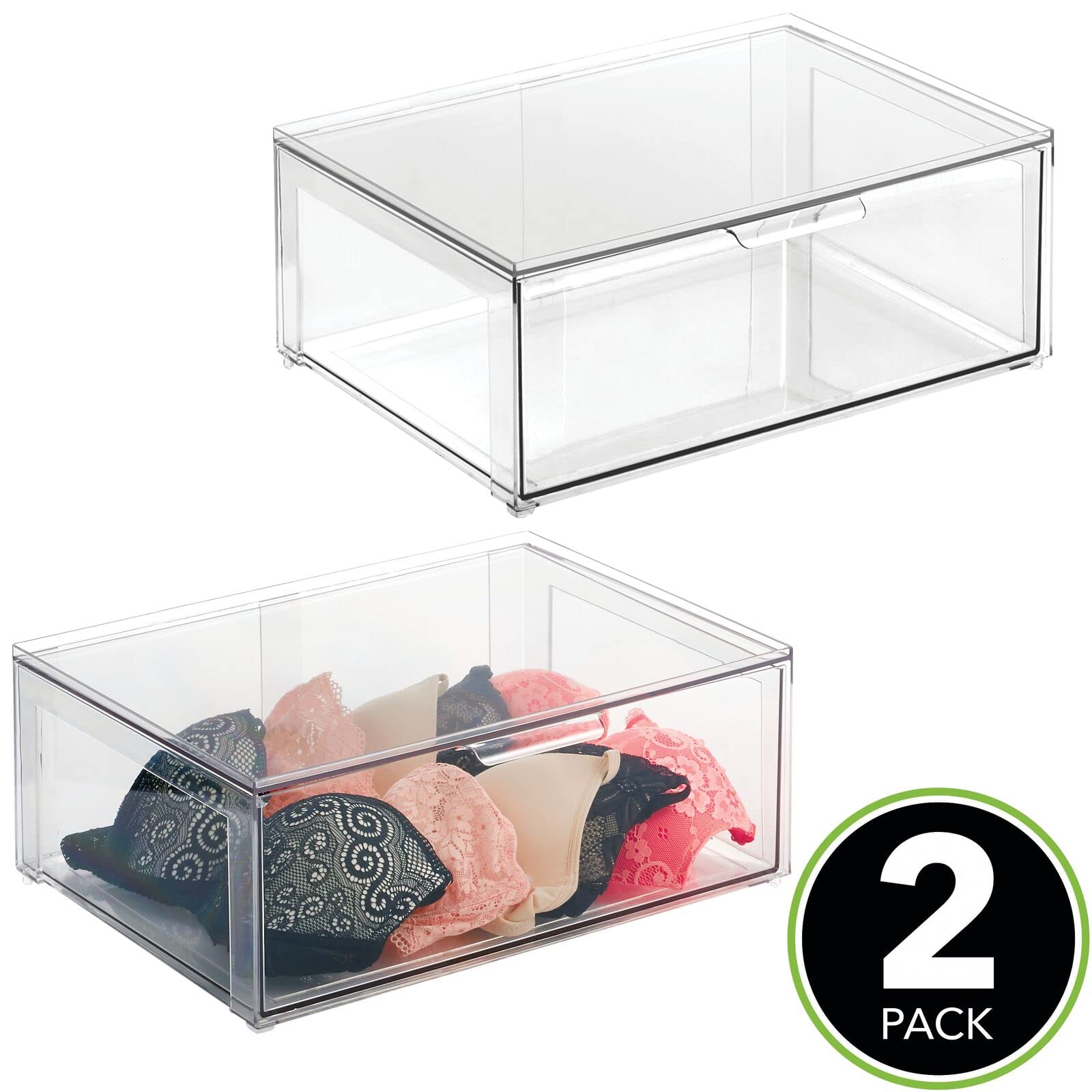 Foto 2 | Papelera Organizadora De Almacenamiento Mdesign Lumiere Con Cajón Delantero - Venta Internacional.