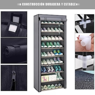Foto 3 | Zapatera/organizador De Zapatos Con Cubierta Antipolvo