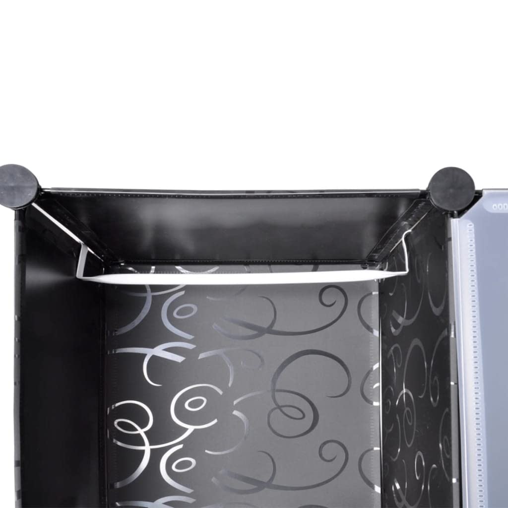 Foto 6 pulgar | Armario Modular Vidaxl Negro/blanco Con 14 Compartimentos - Venta Internacional.