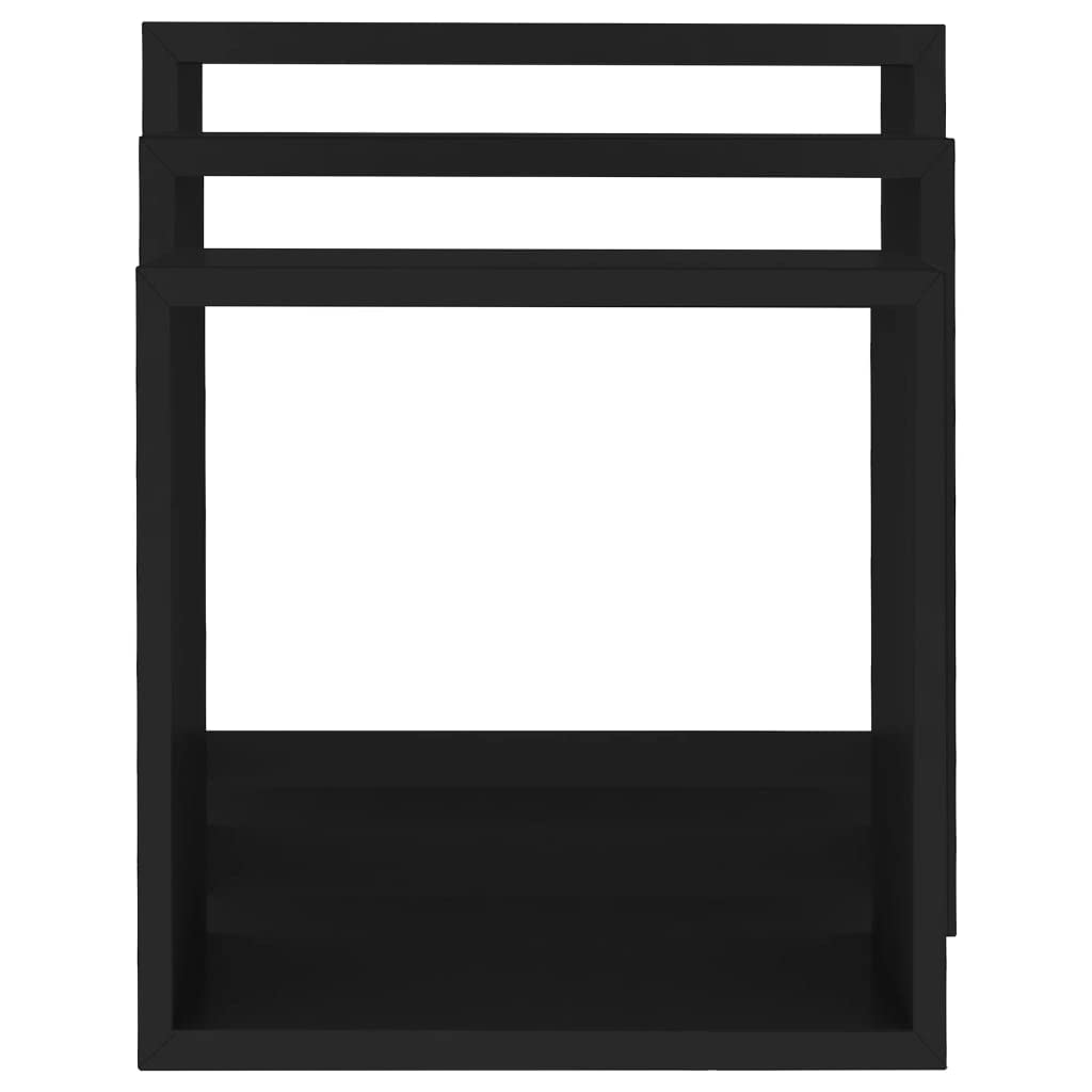 Foto 7 pulgar | Estantería Cúbica De Pared Vidaxl  Mdf  3 Unidades  Color Negro - Venta Internacional.