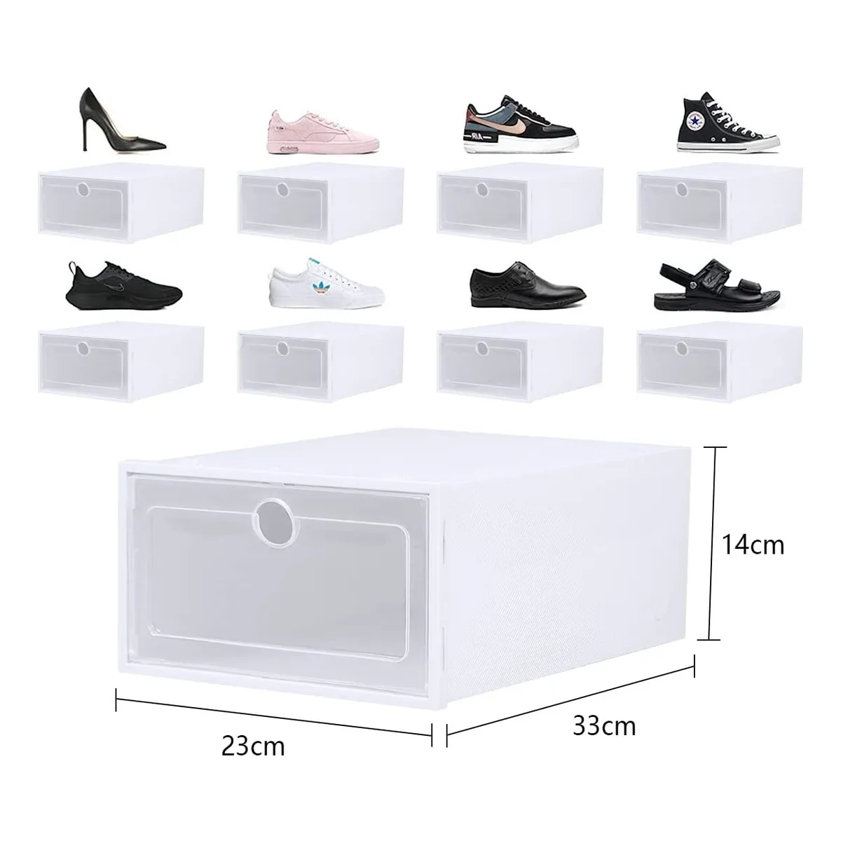 Foto 4 pulgar | Zapatera Eo Safe Imports Blanco
