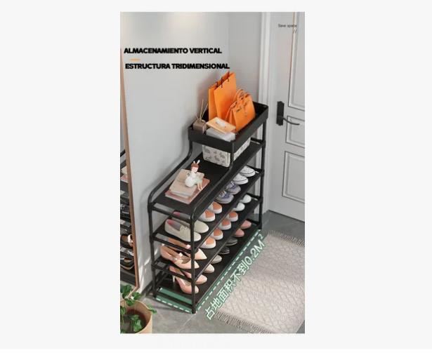 Foto 4 pulgar | Organizador De Zapatos 4 Niveles Estante Fácil De Ensamblar
