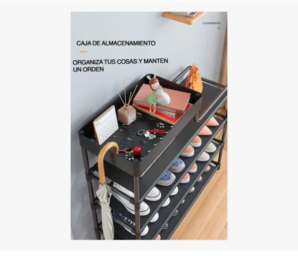 Foto 5 pulgar | Organizador De Zapatos 4 Niveles Estante Fácil De Ensamblar