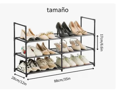 Foto 2 | Zapatera Organizador Armable Zapatos 3 Niveles 14 Pares
