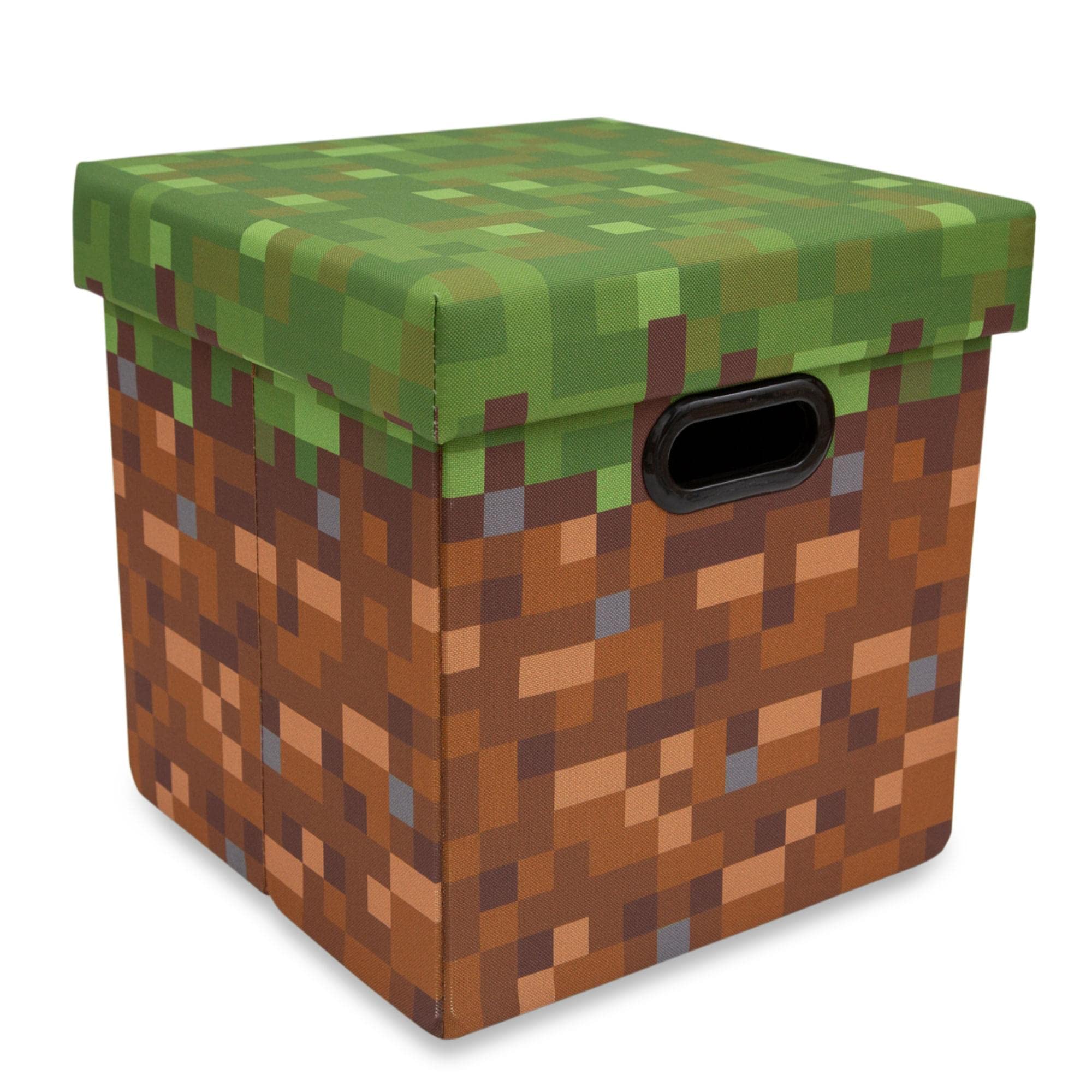 Foto 2 | Baúl De Almacenamiento Minecraft Grassy Block De 33 Cm Con Tapa - Venta Internacional.