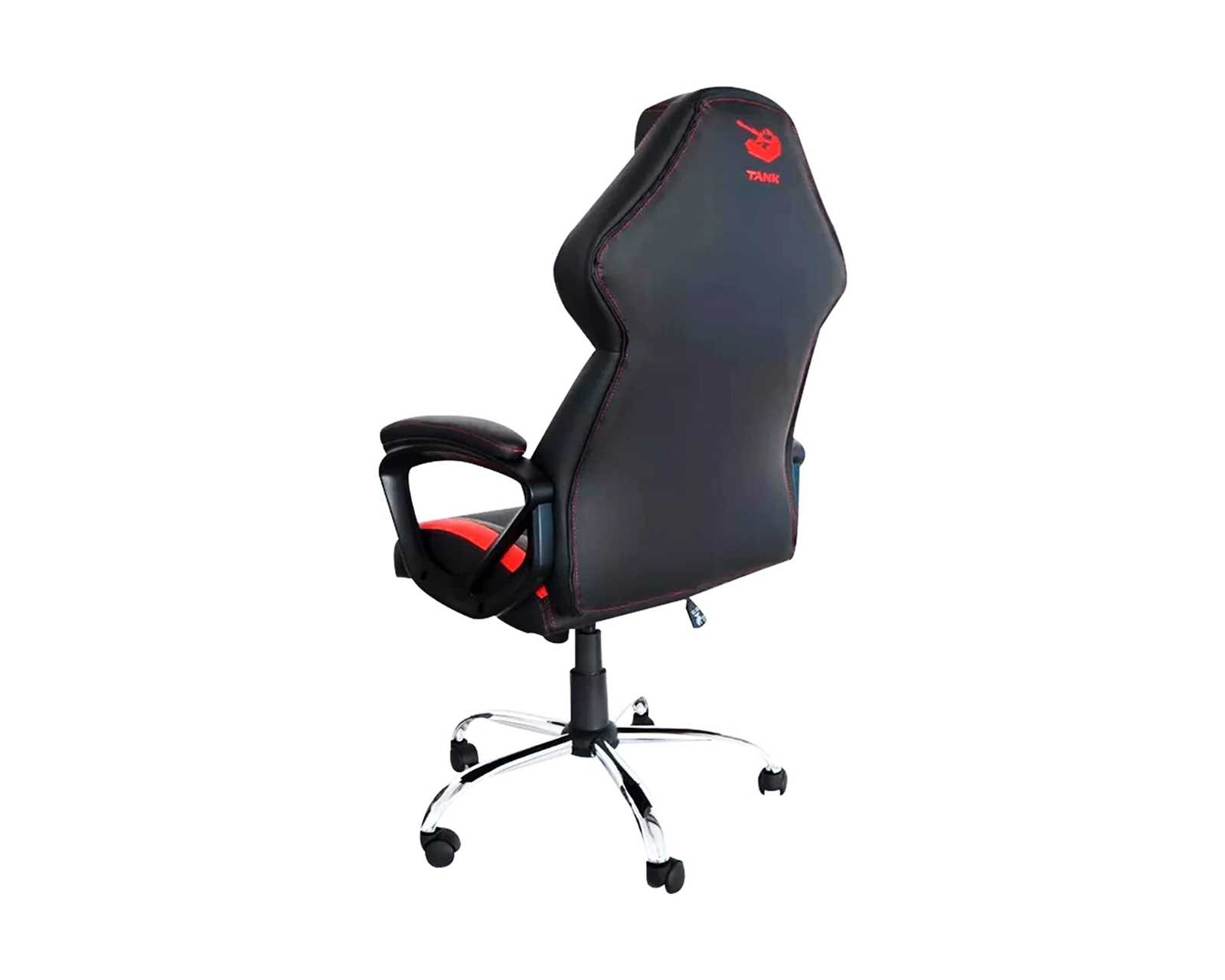 Foto 4 pulgar | Silla Gamer Naceb Tank Piel Sintetica Na-0913, Negro/rojo