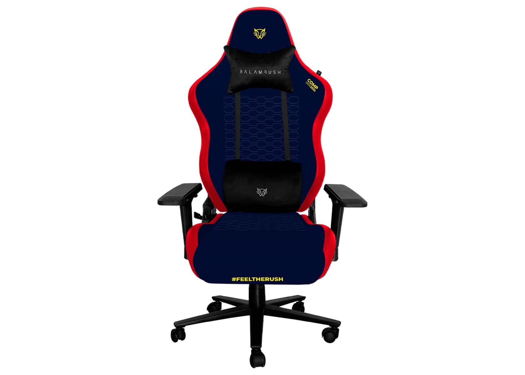 Foto 2 pulgar | Silla Gamer Balam Rush Thunder Comp Ergonómica Edición Limitada 2022 Br-932936 color Azul/Rojo