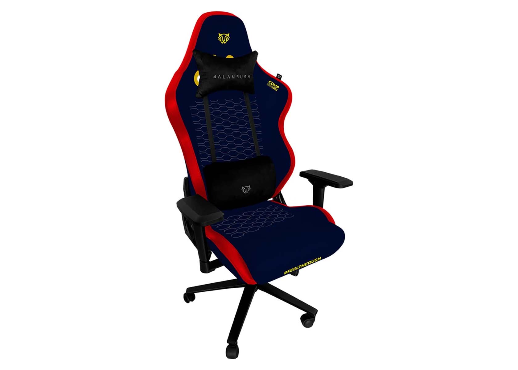 Foto 3 pulgar | Silla Gamer Balam Rush Thunder Comp Ergonómica Edición Limitada 2022 Br-932936 color Azul/Rojo