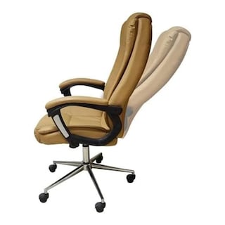 Foto 4 | Silla Ejecutiva Naceb Technology Na-0930c Vinipiel Semi Reclinable color Café