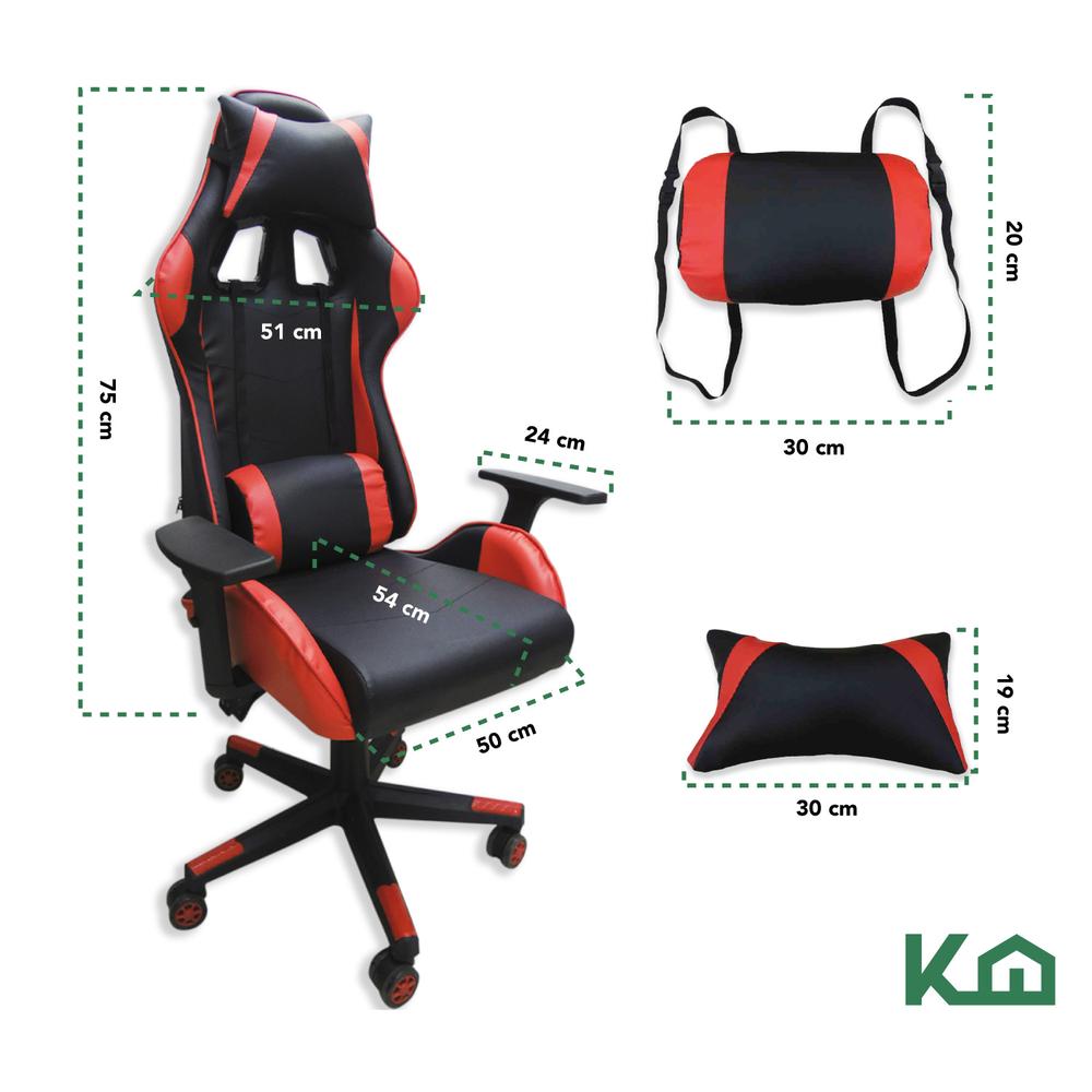 Foto 5 | Silla Gamer Impulso Escritorio Ajustable Ergonómica Cromada Oficina