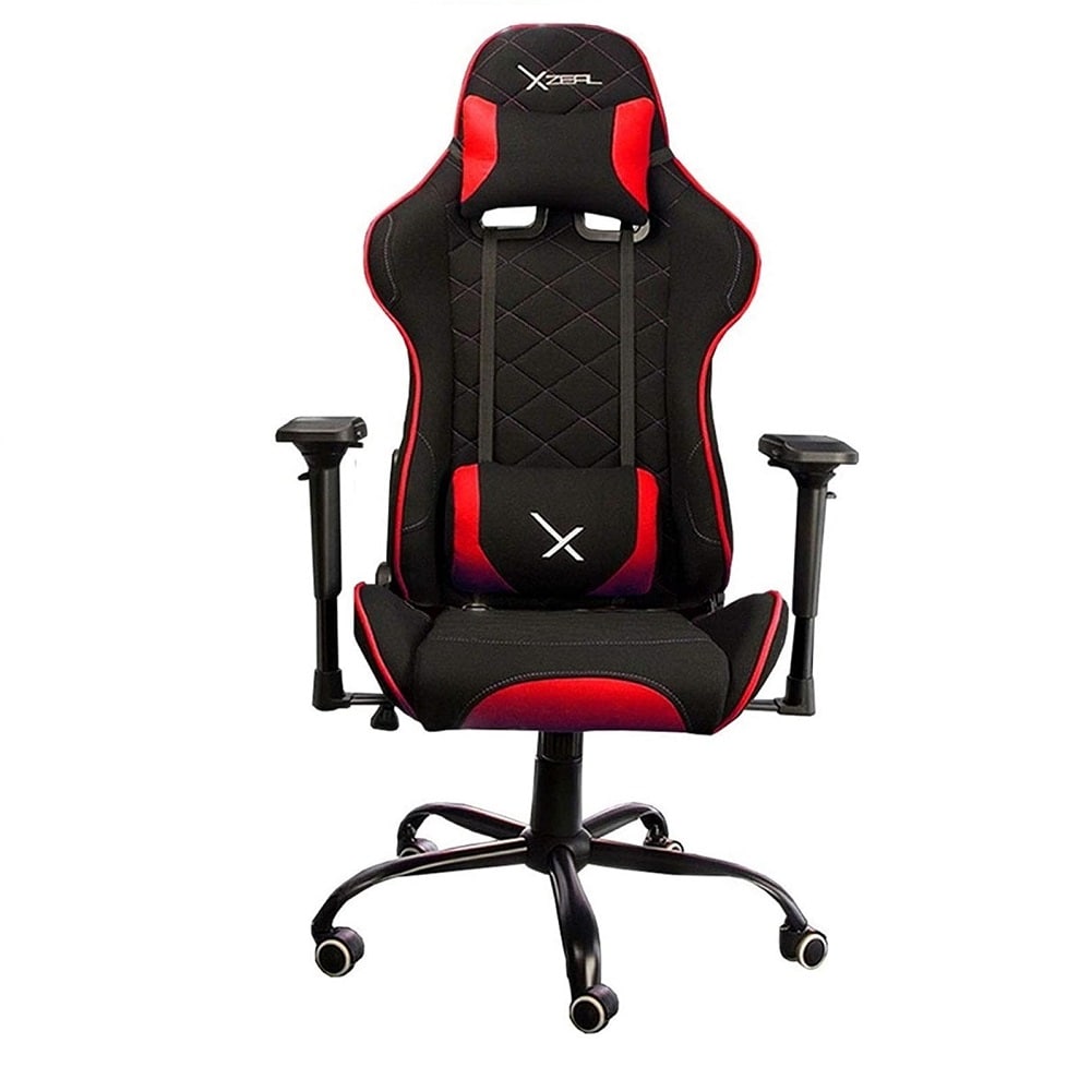 Silla Gamer Xzeal Xz25 Neg/roja Textil Alto Desempeño (xzsxz25r) $5,999