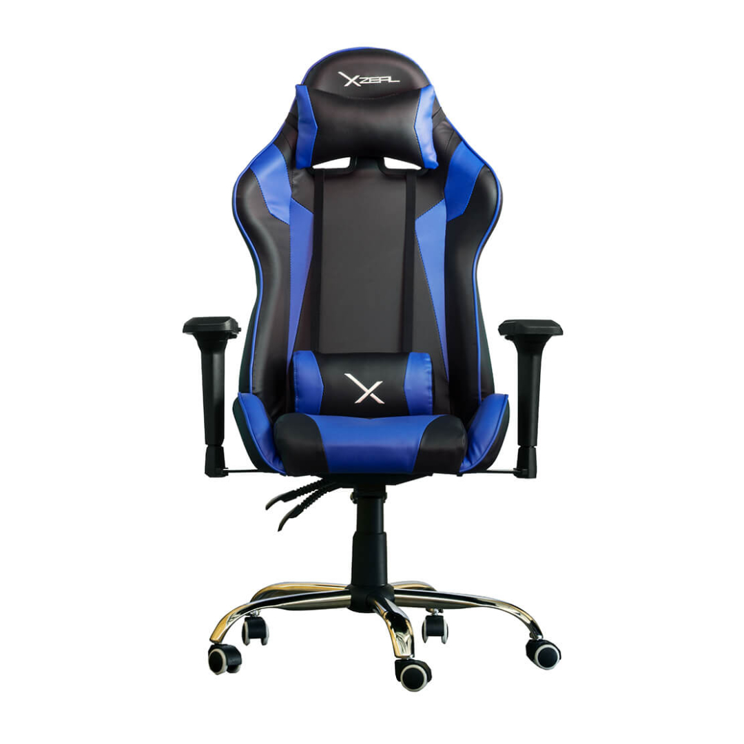 Foto 4 pulgar | Silla Gamer Xzeal Neg/azul Acero, Pvc Alto Desempeño  (zxsxz10a)