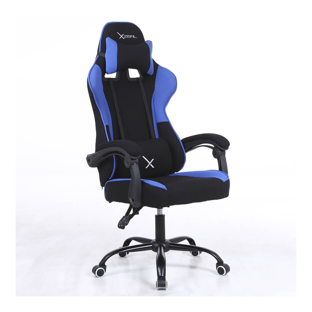 Foto 4 pulgar | Silla Gamer Xzeal Xz20 Neg/az Acero Textil Alto Desempeño (xzsxz20a)