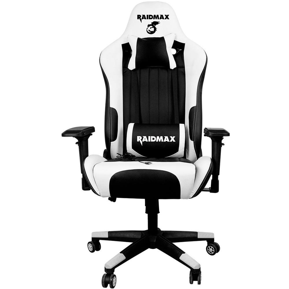 Silla Gamer Raidmax Drakon DK707-WT color Blanco Reclinable Ajustable Ergonómica $8,699