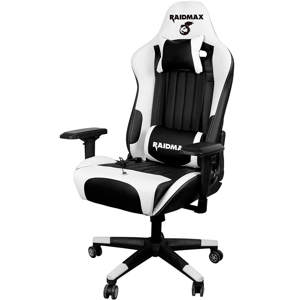 Foto 4 pulgar | Silla Gamer Raidmax Drakon DK707-WT color Blanco Reclinable Ajustable Ergonómica