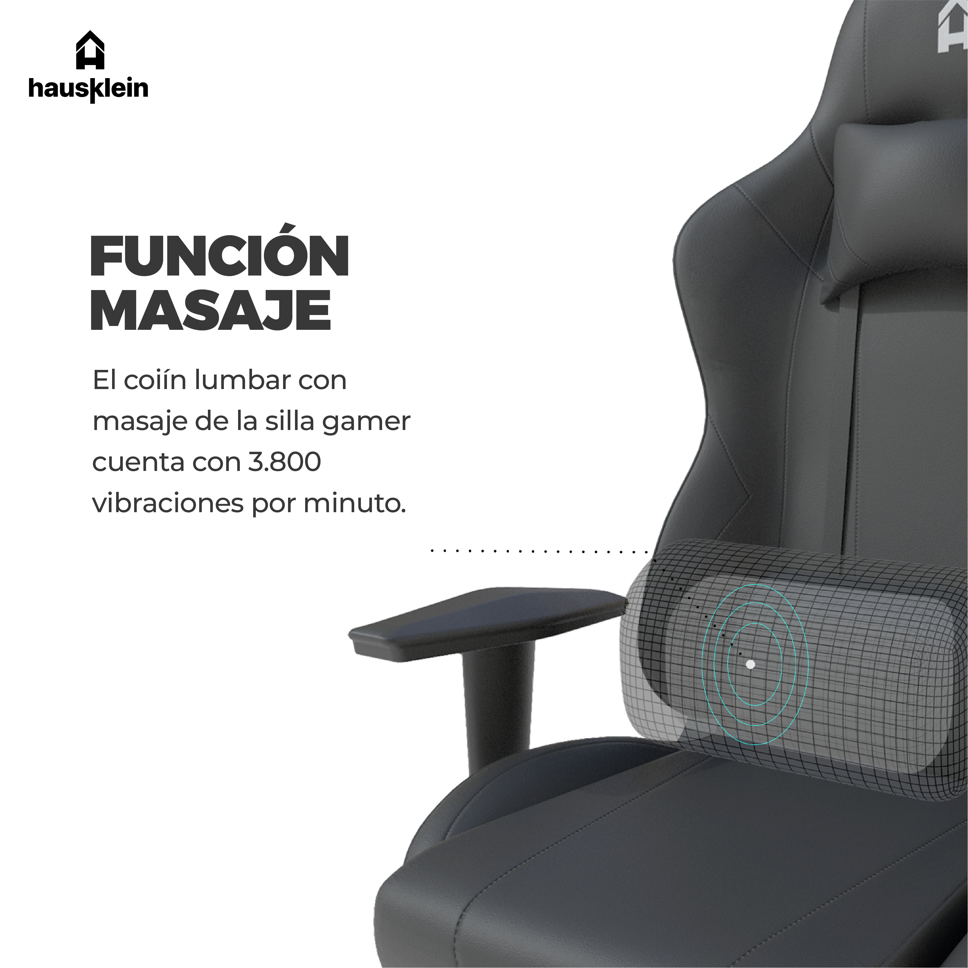 Foto 6 pulgar | Silla Gamer Hausklein LS-1709 Negro