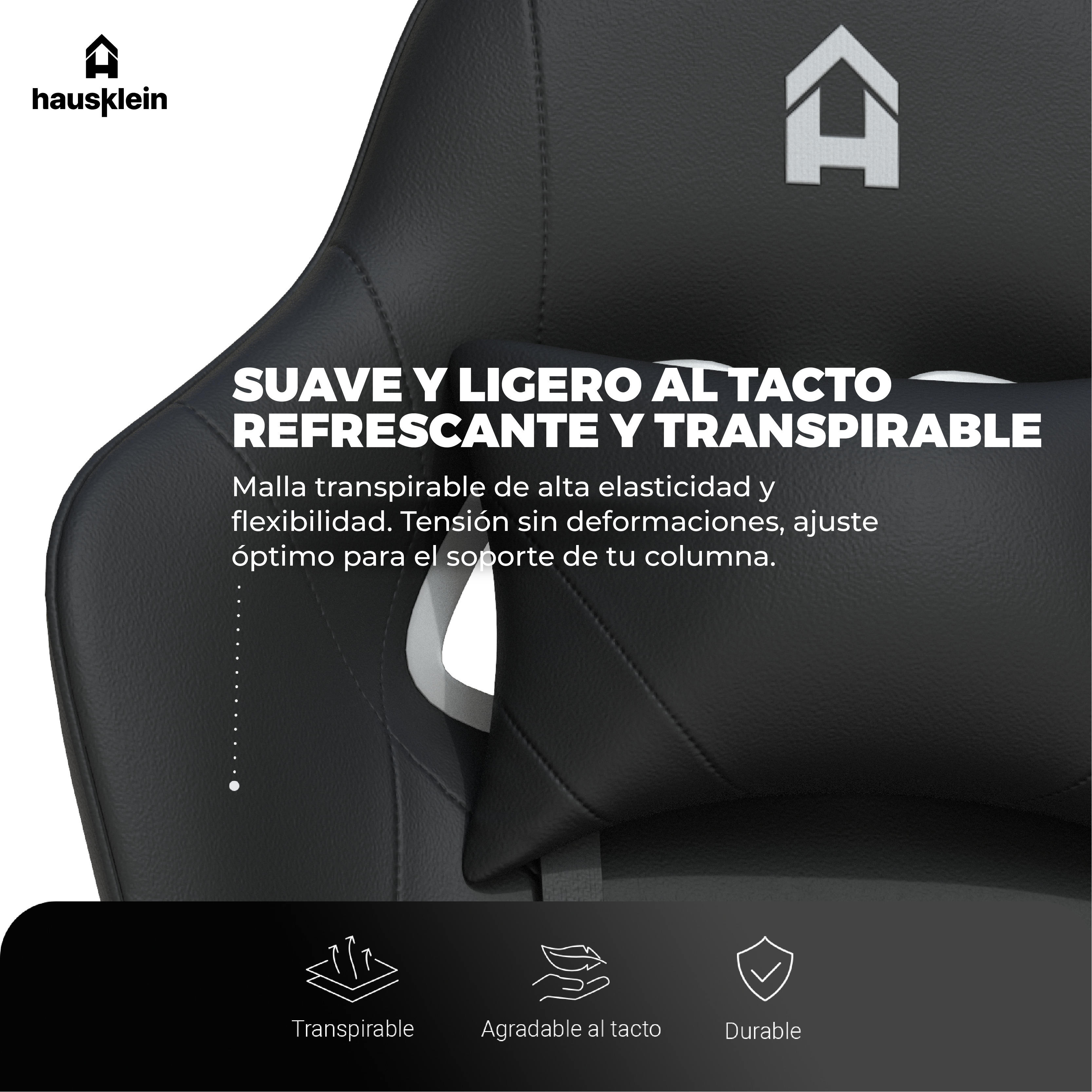 Foto 7 pulgar | Silla Gamer Hausklein LS-1709 Negro