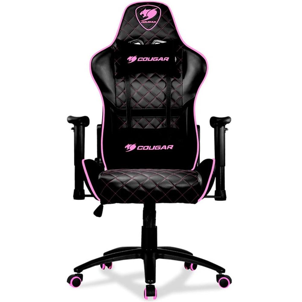 Silla Gamer Cougar Armor One Eva Ajustable Reclinable Negro/rosa