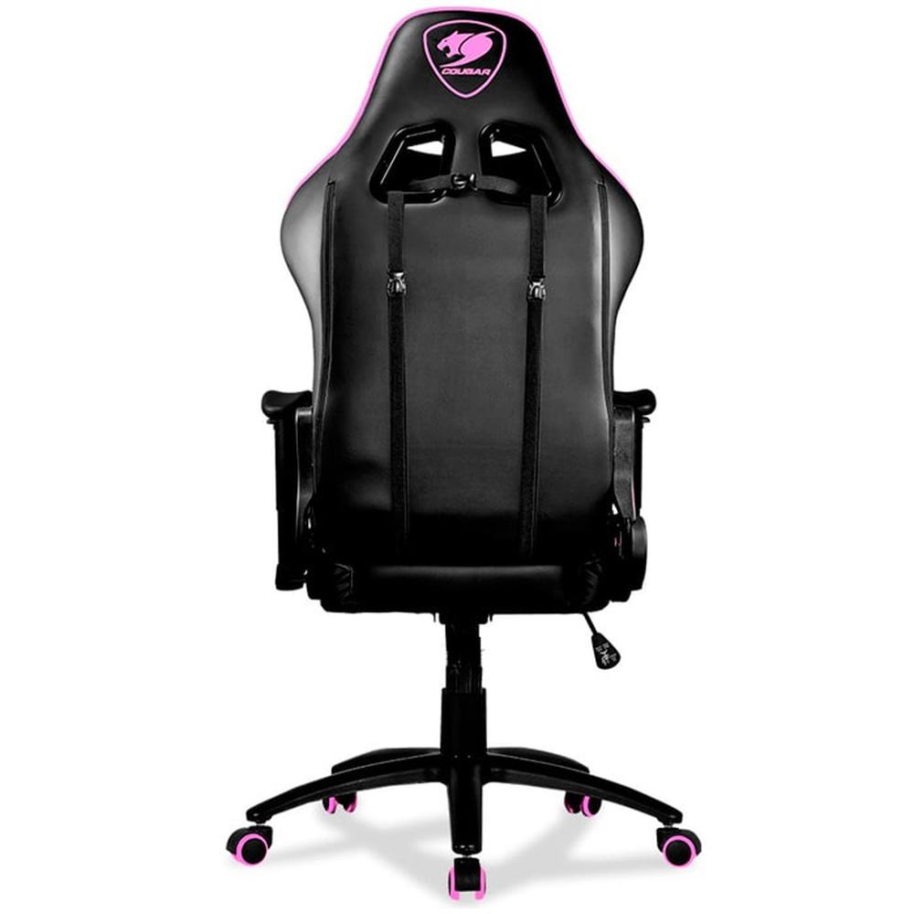 Foto 4 pulgar | Silla Gamer Cougar Armor One Eva Ajustable Reclinable Negro/rosa