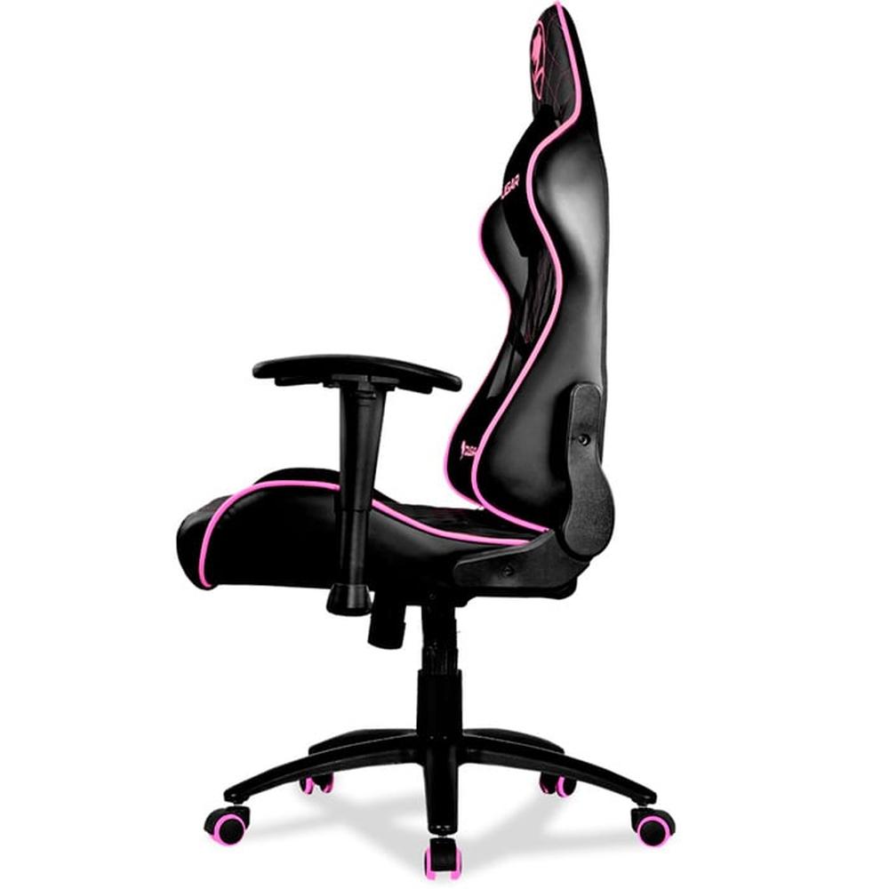 Foto 5 pulgar | Silla Gamer Cougar Armor One Eva Ajustable Reclinable Negro/rosa