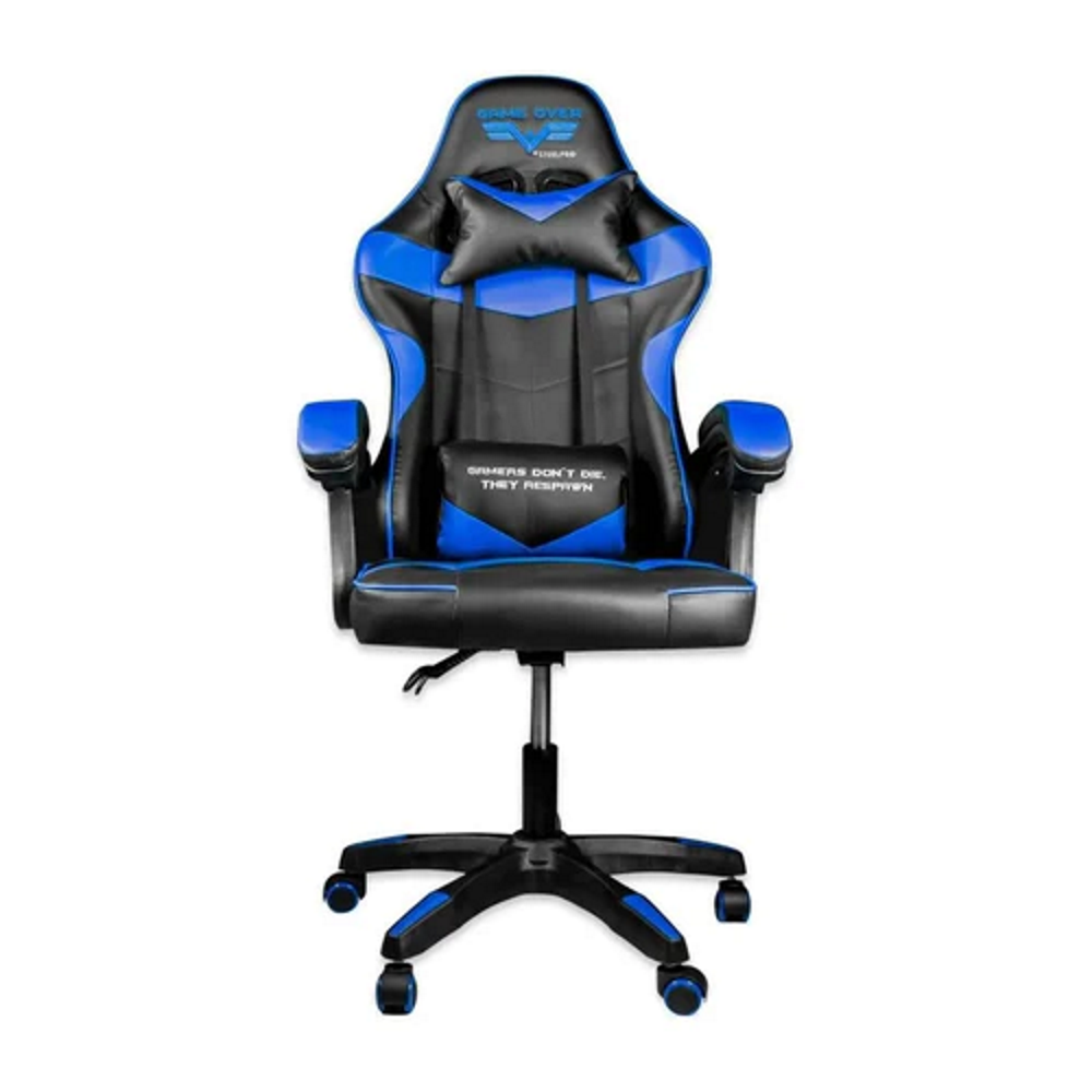 Silla Gamer Steelpro Rocket color Negro y Azul Ergonómica