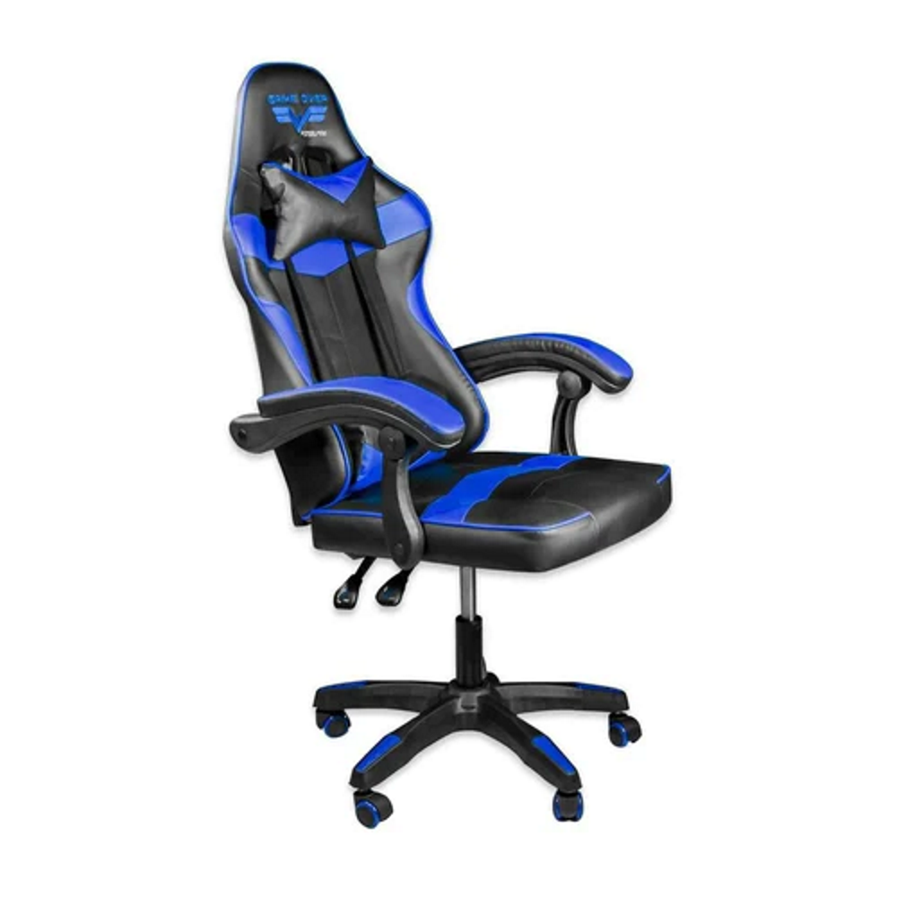 Foto 3 pulgar | Silla Gamer Steelpro Rocket color Negro y Azul Ergonómica