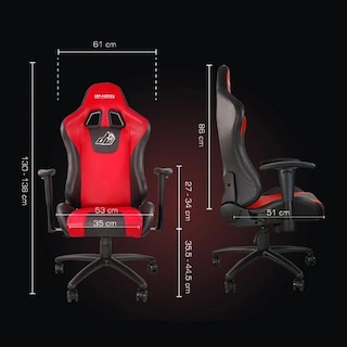 Foto 2 | Silla Gamer Nextep NE-460R color Rojo Dragón XT Racing Ergonómica