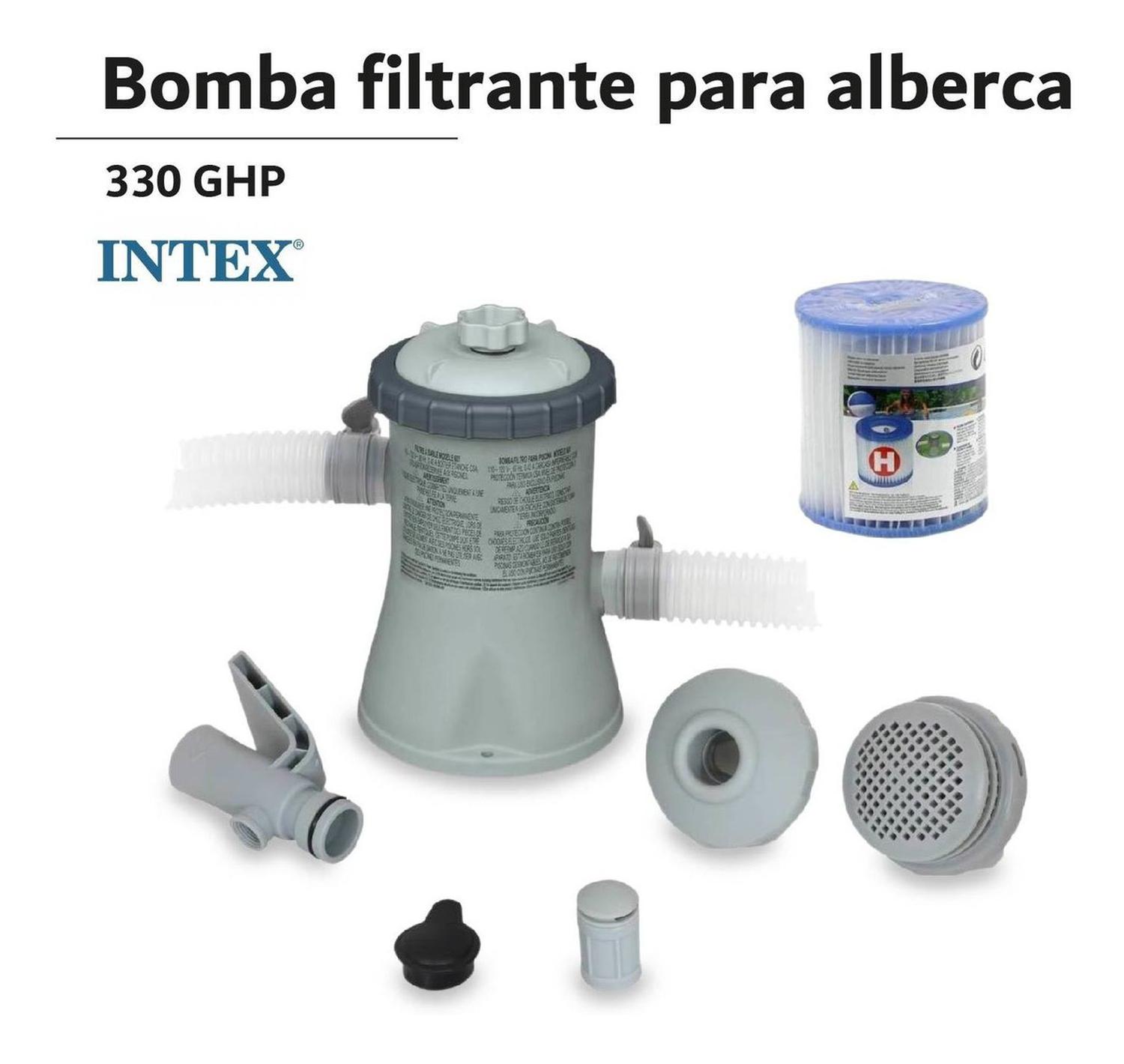 Foto 3 pulgar | Bomba Filtrante de Alberca 330gph más Filtro y Mangueras Intex 28601 color Gris