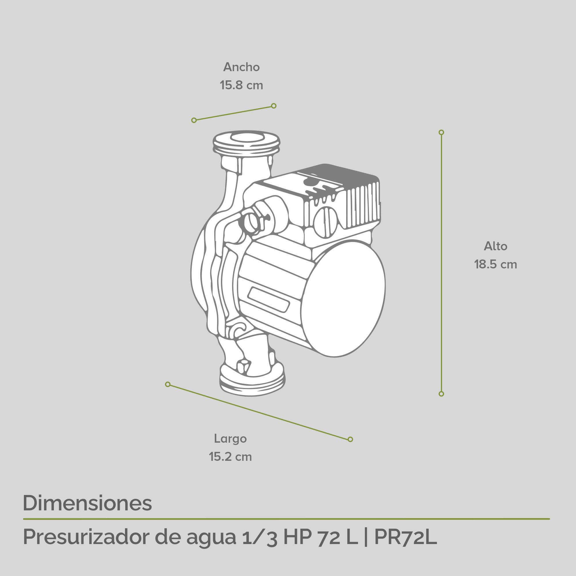 Foto 4 pulgar | Bomba Presurizadora de Agua Automática 1/3 Hp Avera Pr72l color Azul