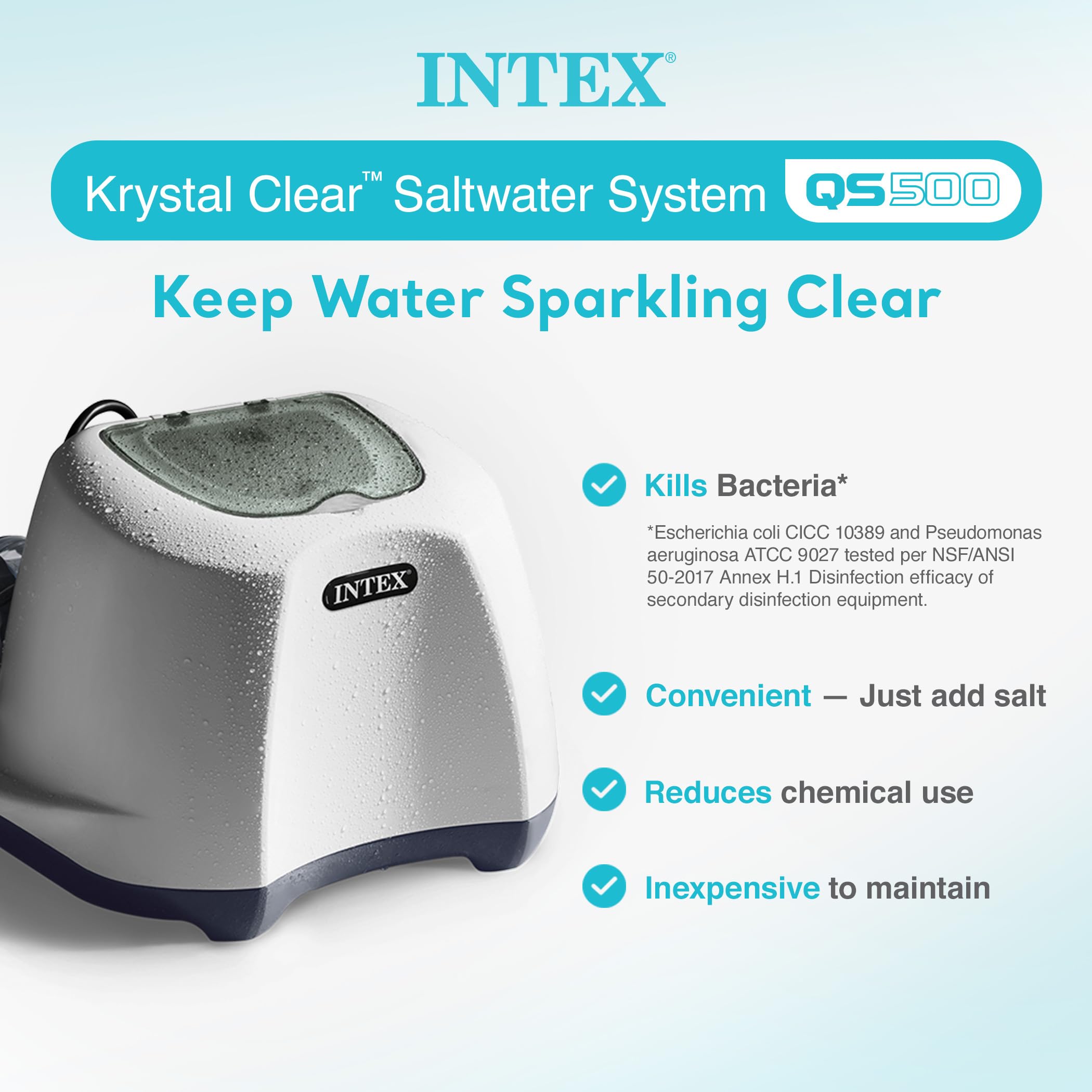 Foto 3 pulgar | Sistema De Agua Salada Intex Krystal Clear Para Piscina De 7000 Galones - Venta Internacional.