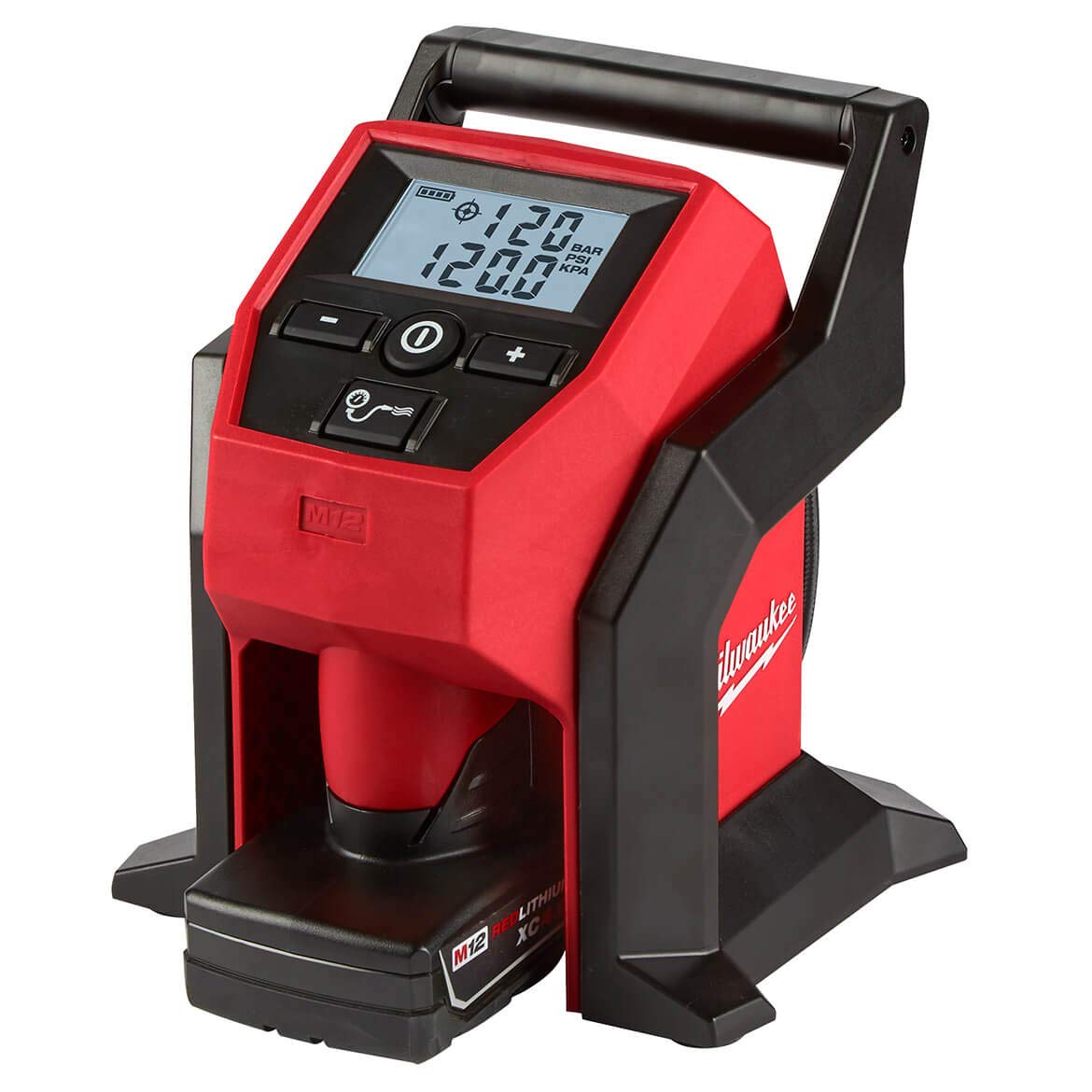 Foto 2 pulgar | Kit Inflador Milwaukee M12 Compact 120 Psi con Manómetro Digital - Venta Internacional
