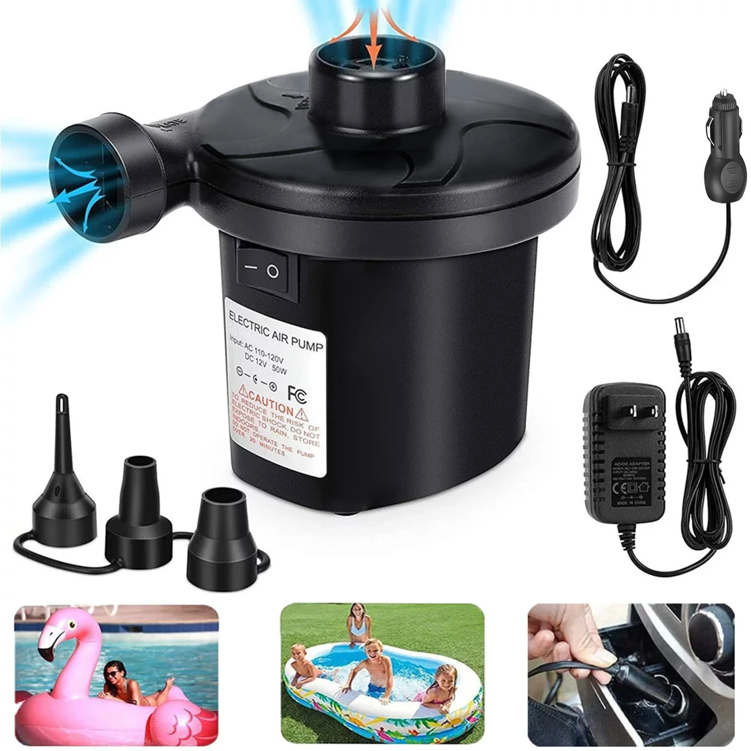 Foto 2 pulgar | Bomba Eléctrica De Colchón De Aire Cyun, Portátil Y De Carga Rápida - Venta Internacional.