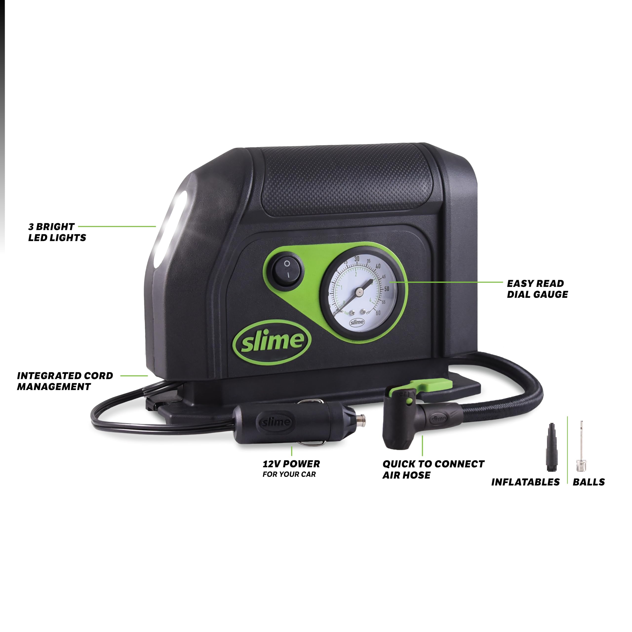 Foto 7 pulgar | Compresor De Aire Portátil Tire Inflator Slime 40050 De 12 V - Venta Internacional.