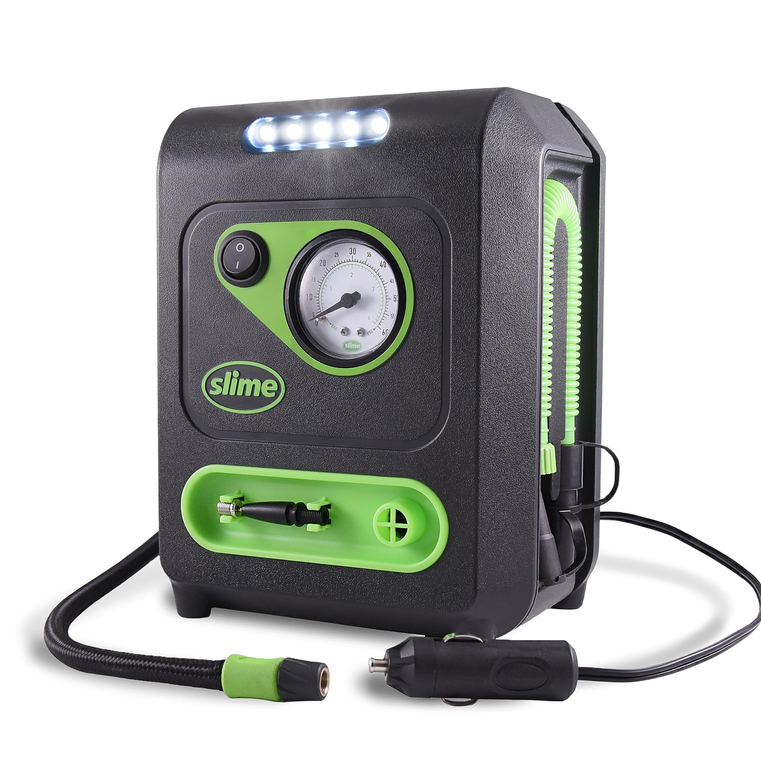 Inflador De Neumáticos Y Colchones Slime 40034 Multiuso, 100 Psi - Venta Internacional.