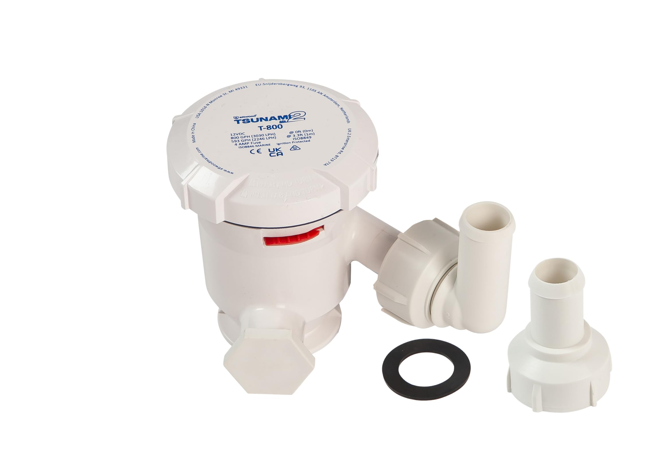 Aireador Attwood Tsunami Mk2 800 Gph T800 3/4 Npt - Venta Internacional.