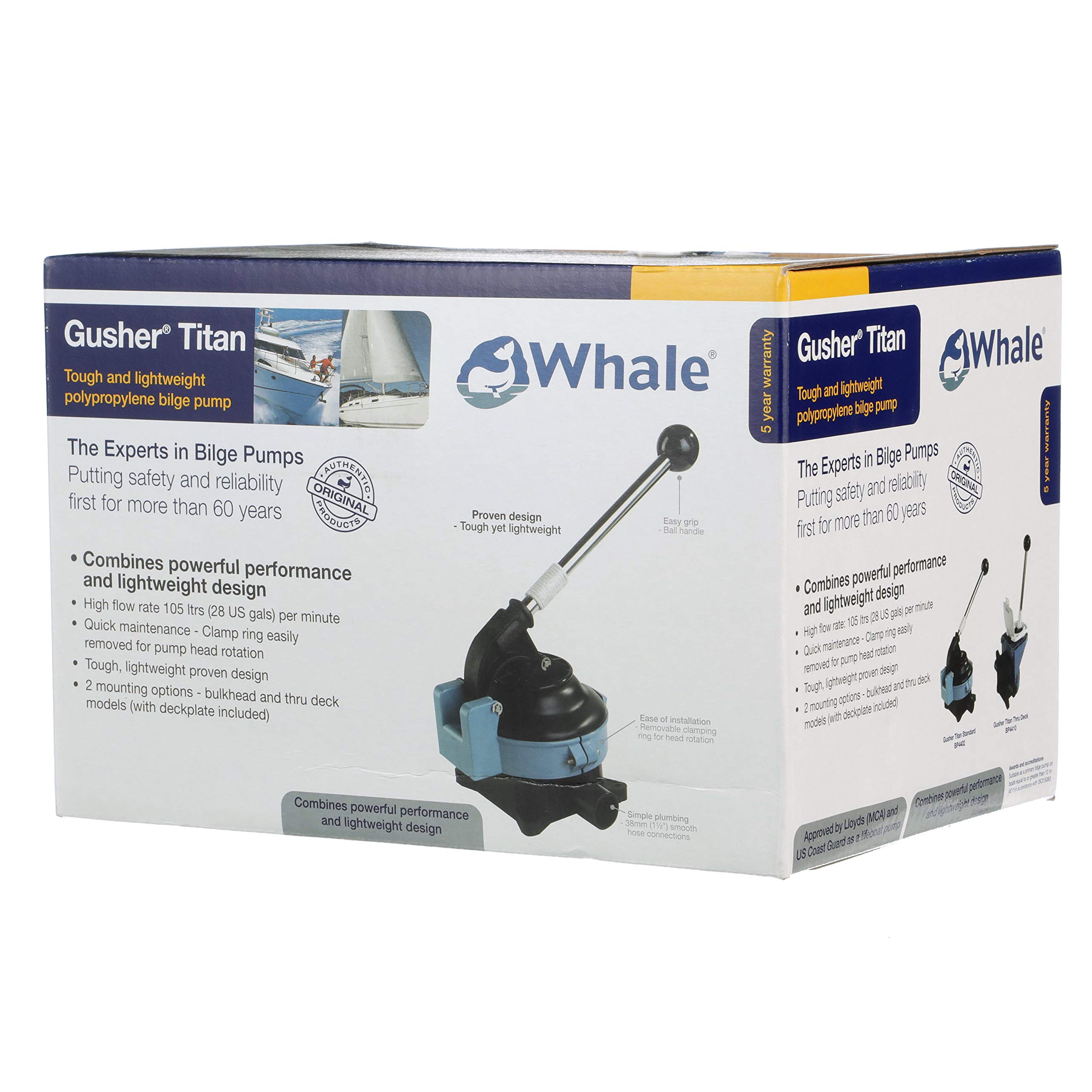 Foto 6 | Bomba De Achique Manual Whale Gusher Titan Bp4410 105,99 Lpm - Venta Internacional.